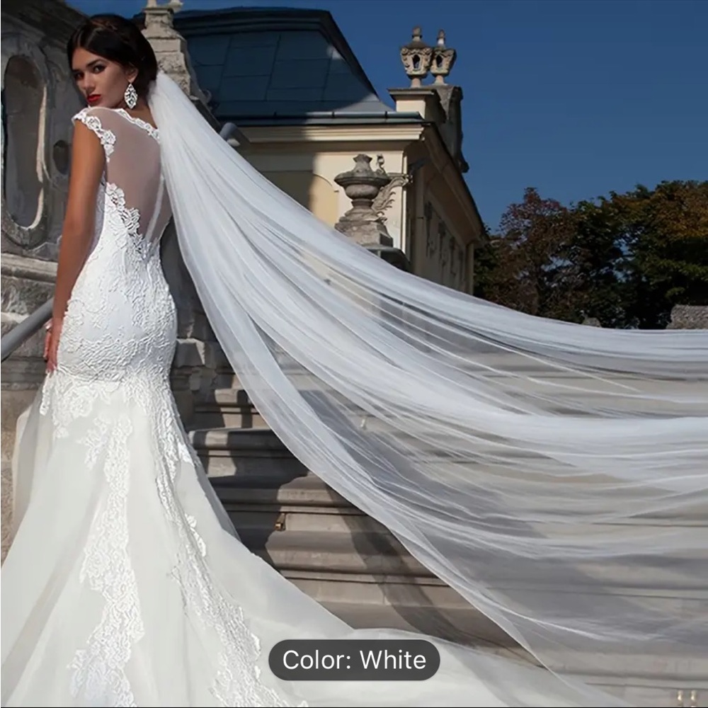 SPARKLY LONG BEADED VEIL